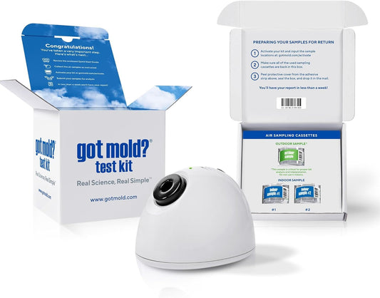 2 ROOM KIT | Test Your Air! Professional Quality Mold Test Kit for Home - All Fees Included - 1, 2 & 3-Room Test Kits & Refills - Reusable BioVac™ Air Sampler - Full Mold Type & Quantity Analysis