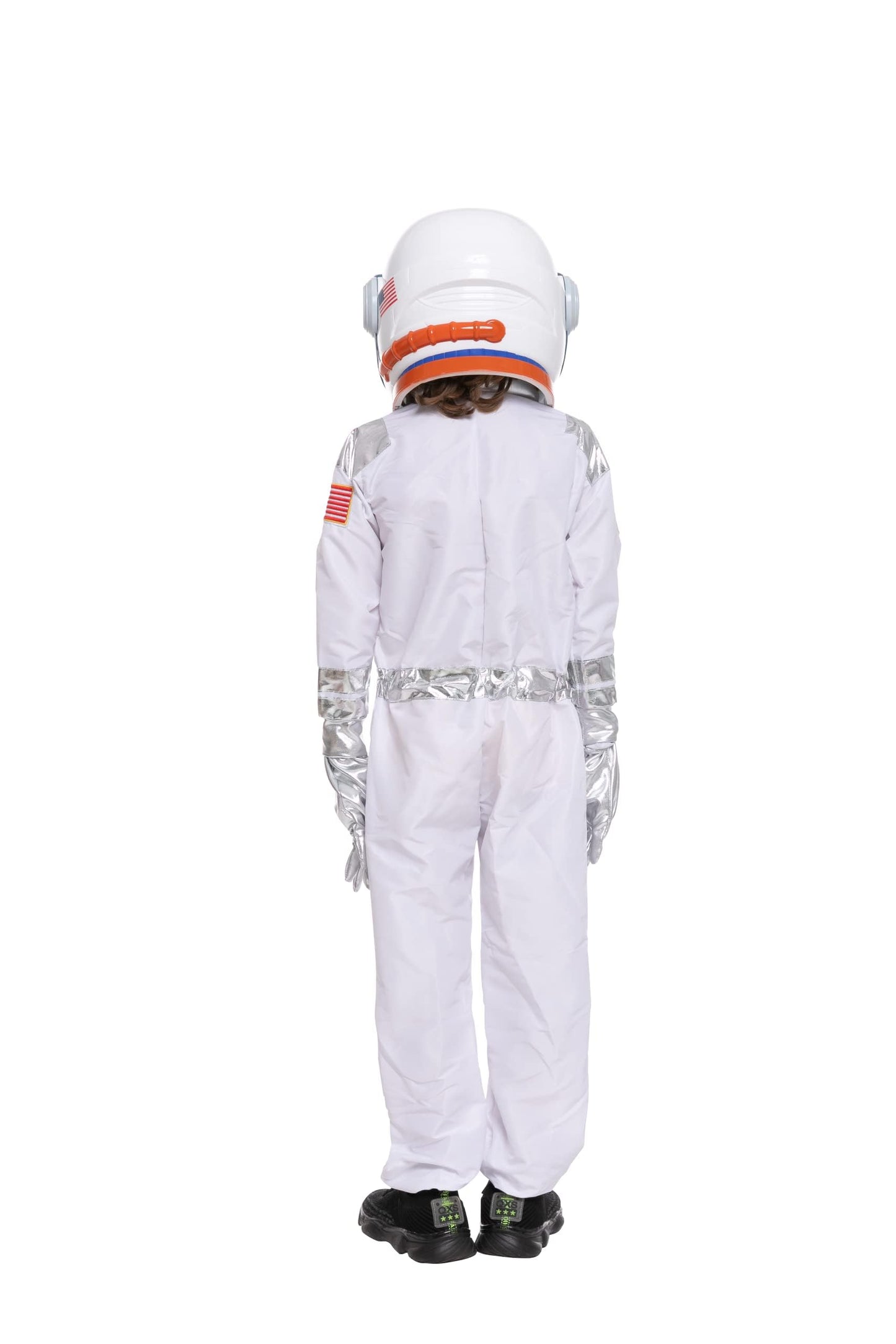 Spooktacular Creations Halloween Astronaut Costume for Kids, Unisex White Astronaut Outfit Set with Helmet, Toddler Pilot Jumpsuit for Halloween Costume Dress-Up Party (Small, 5-7 yrs)