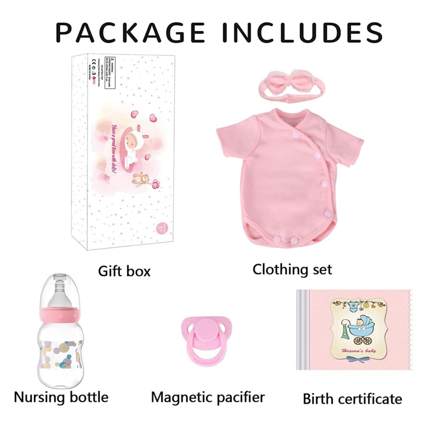 SCOM Reborn Baby Doll Girl - 18 Inch Realistic Baby, Real Life Dolls with Cloth Body & Vinyl, Newborn Lifelike Weighted Doll for Ages 3 4 5 6 + Year Old Gift