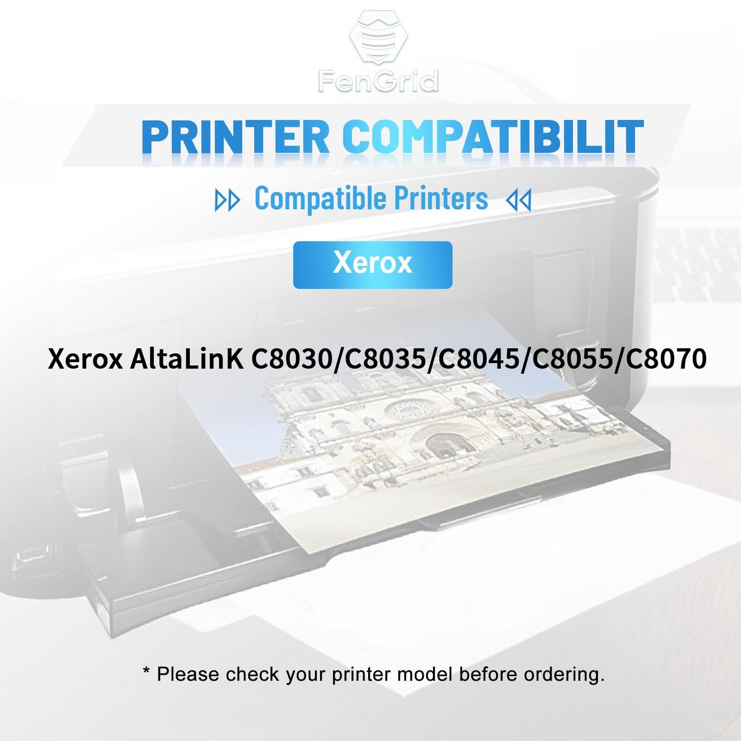 FenGrid C8030 Yellow Toner Cartridge 006R01700 Replacement for Xerox AltaLink C8030 C8035 C8045 C8055 C8070 ( Yellow, 15,000 Pages )