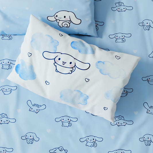 Cinnamoroll Bedding Super Soft Cozy Microfiber 3 Piece Twin Sheet Set, (Officially Licensed Product) by Franco