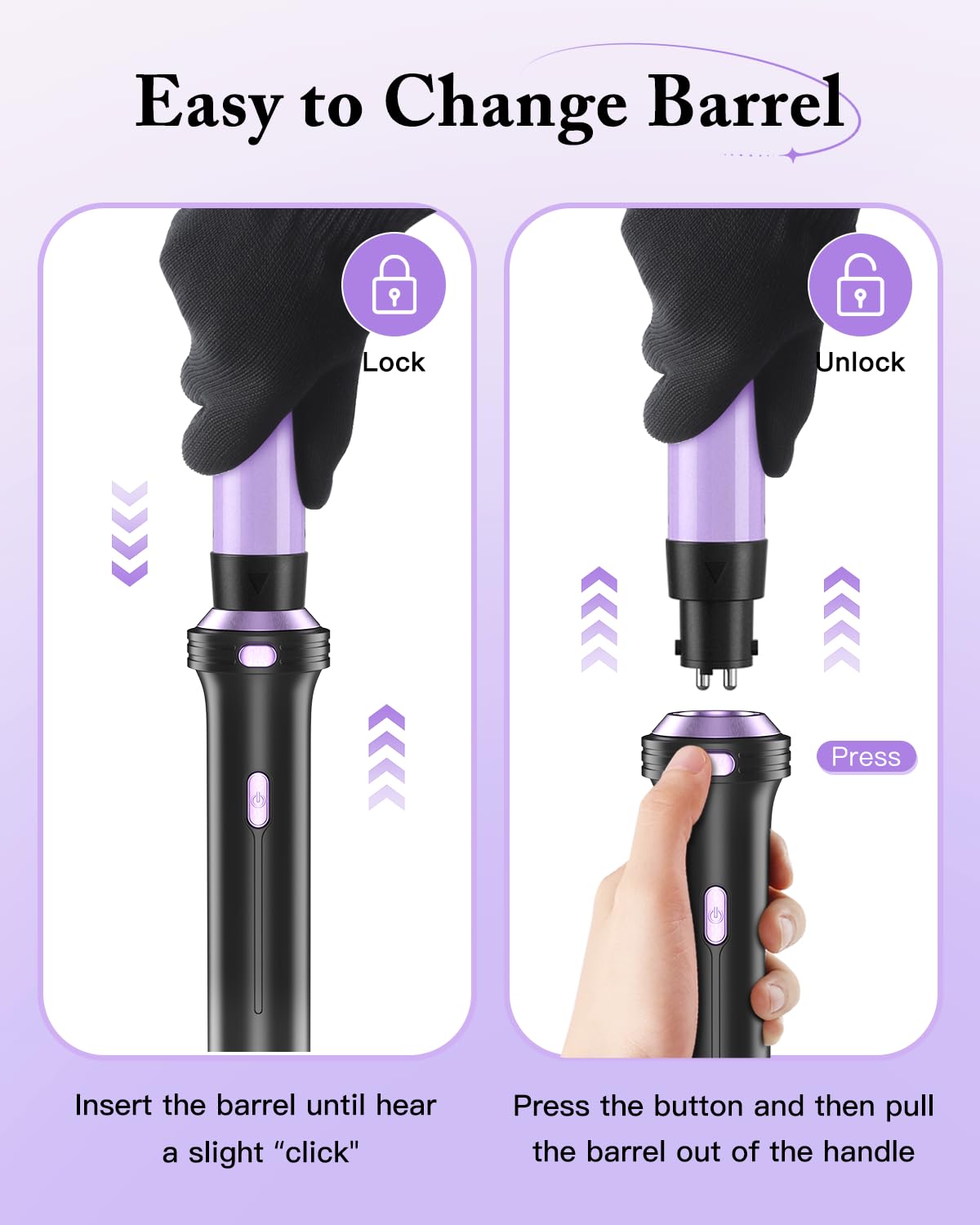 5 in 1 Curling Iron, Curling Wand Set with Thermal Brush, Flat Iron Hair Straightener, 3 Ceramic Curling Irons (0.35"-1"), 13 Adjustable Temps, Hair Curler Waver with Heat Resistant Mat, Glove, Clip