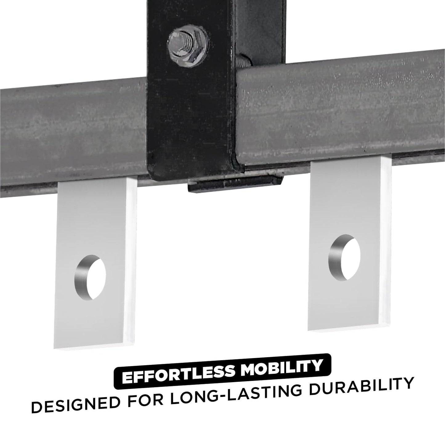 20 Pack 2 Wheels Trolley Assembly Rollers, 2 Bearings Strut Channel Trolley Hardware, Stable Strut Roller Trolley for 1-5/8" Wide and All 1-5/8" or Taller Strut Channel (Pack of 20)