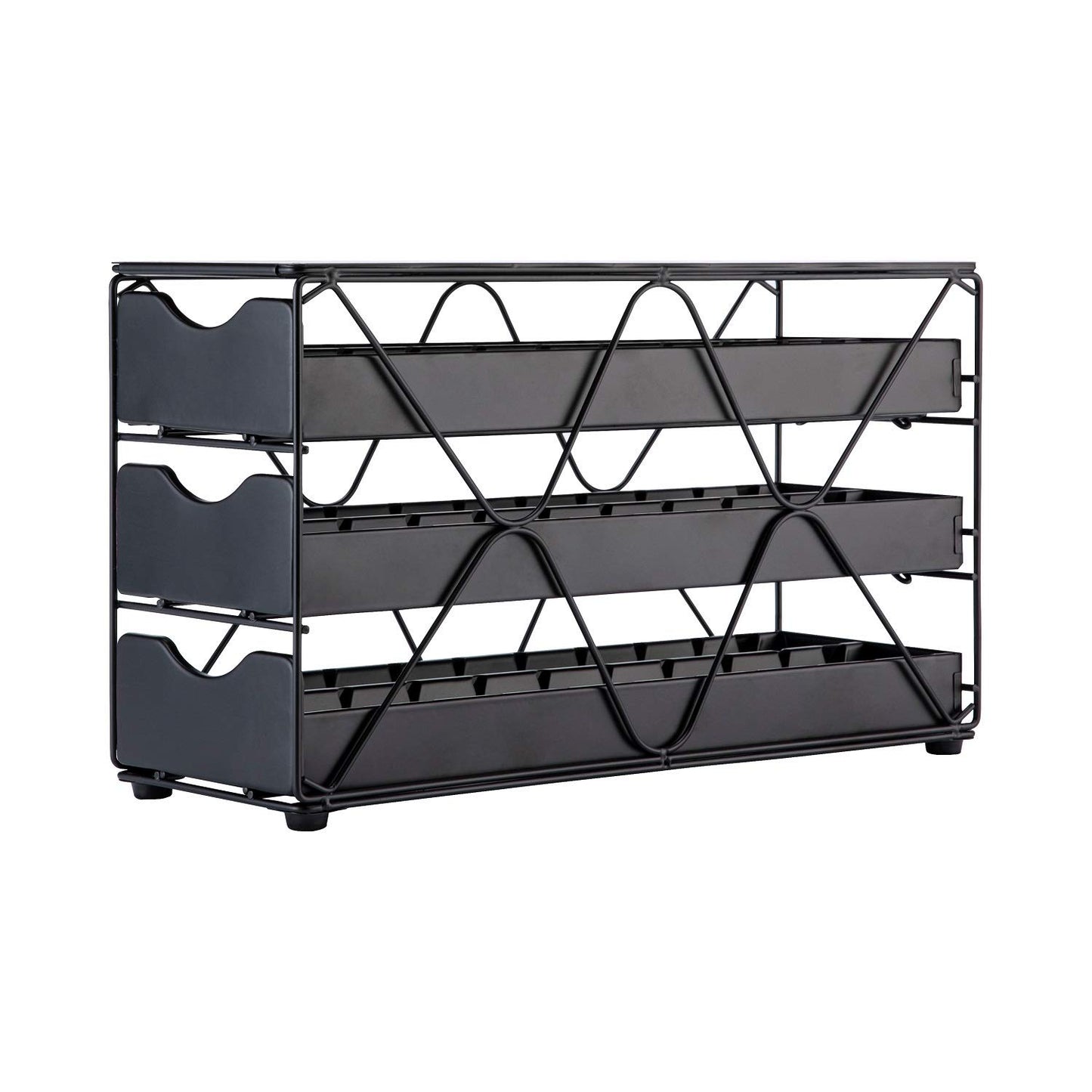 FlagShip for Nespresso Pod Holder Vertuo Pod Drawer Large Mullti Tier Coffee Pod Holder(3 Tier (60Pods Capacity))
