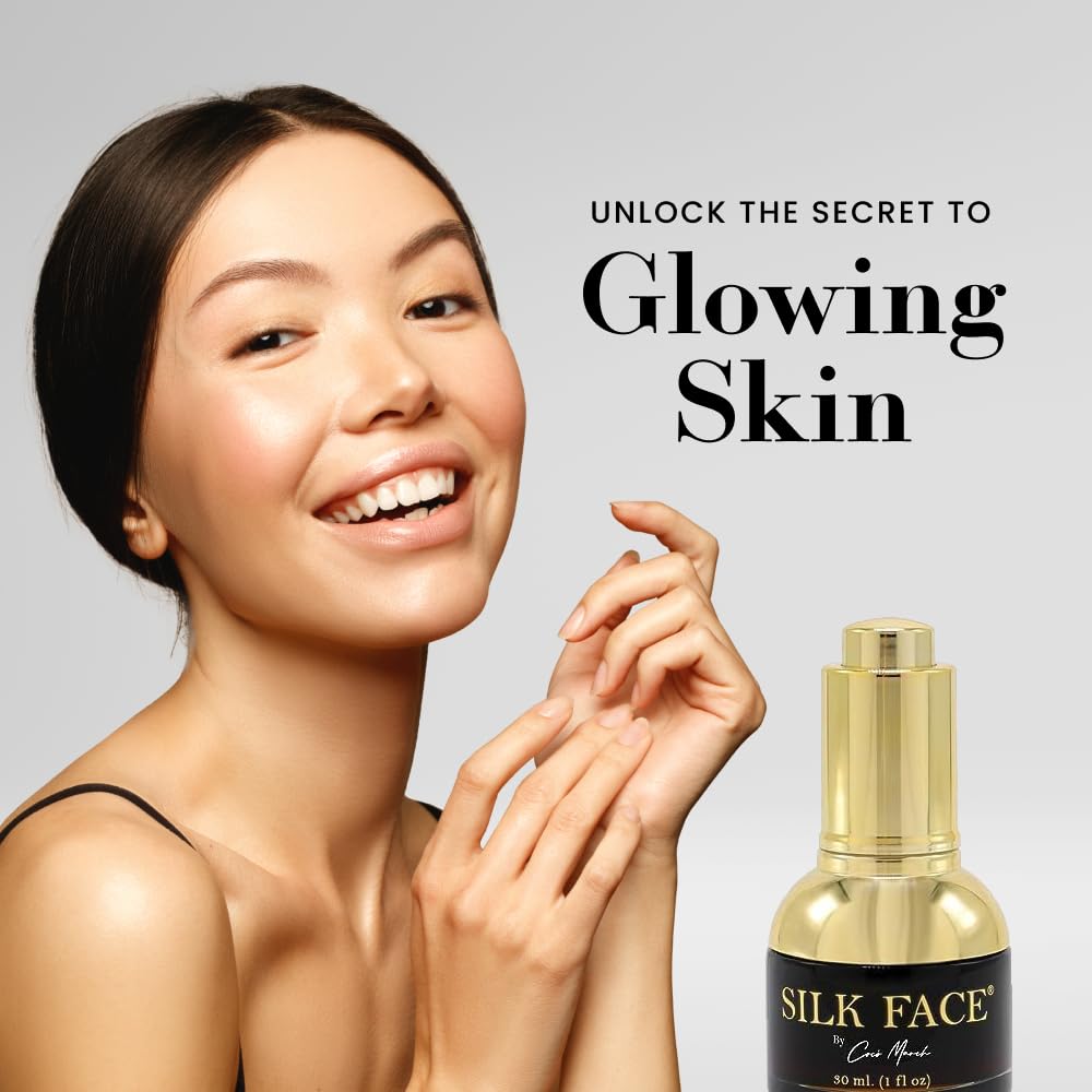 SILK FACE Elixir by Coco March for Fine Line Reduction, Luxurious Illumination, & Silky Radiance for Skin
