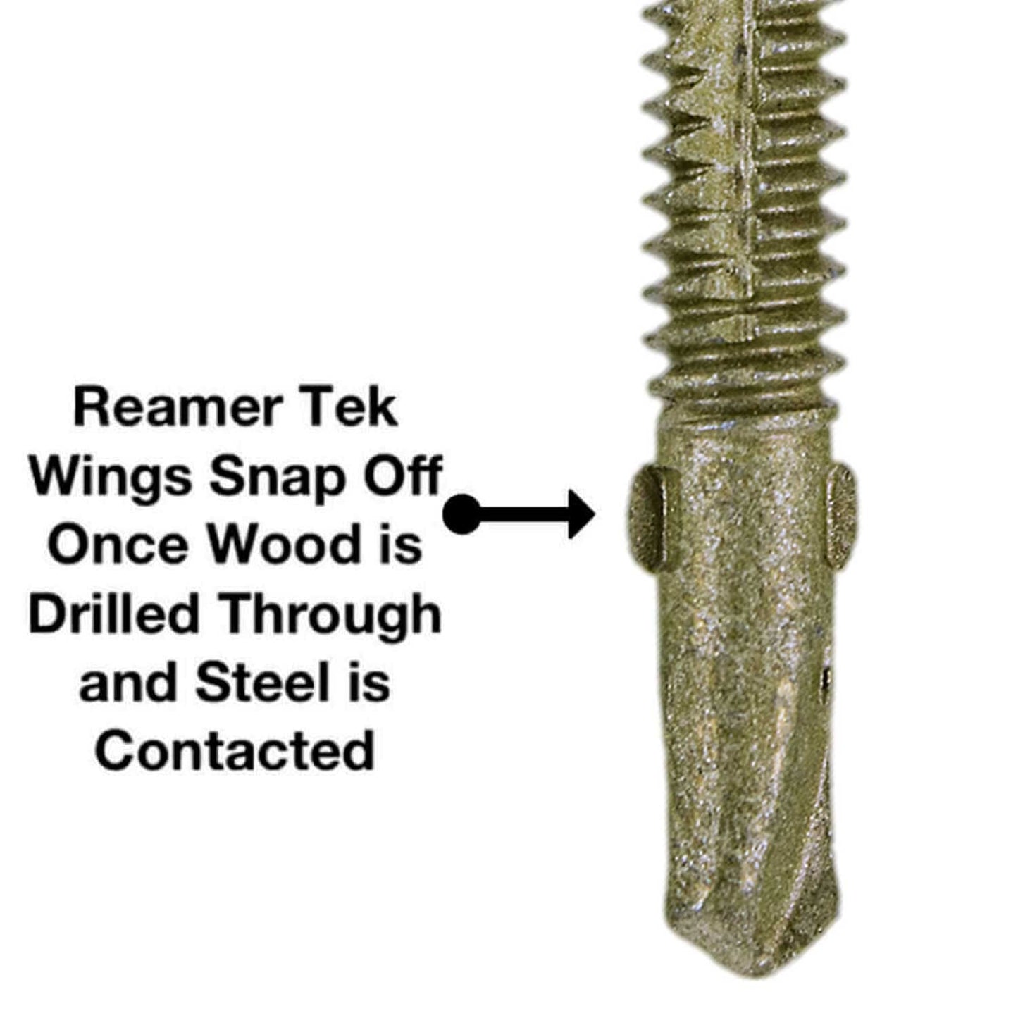 Jake Sales #10x1-5/8 Reamer Tek Torx/Star Head Self-Drilling Wood to Metal Screws - for Flatbeds, Trailers or Fastening Wood to Steel -T-25 Torx Screw Head (5 POUNDS 565 Approx. Screw Count)