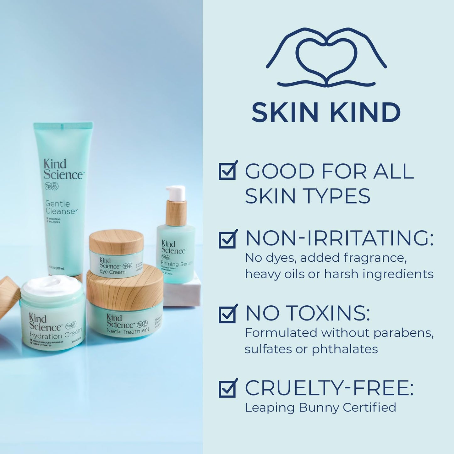 Kind Science by Ellen DeGeneres Eye Cream - Under Eye Cream for Wrinkles Noticably Smooths & Moisturizes - Anti Aging with Hyaluronuic Acid, Vitamin C - Fragrance Free, Paraben Free, 0.5 fl oz