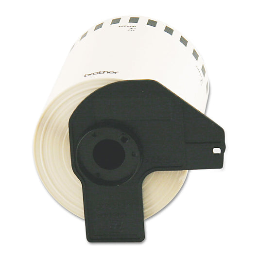 Brother Genuine DK-2243 Continuous Length Black on White Paper Tape for Brother QL Label Printers, 4" x 100' (101mm x 30.4M), 1 Roll per Box, DK2243