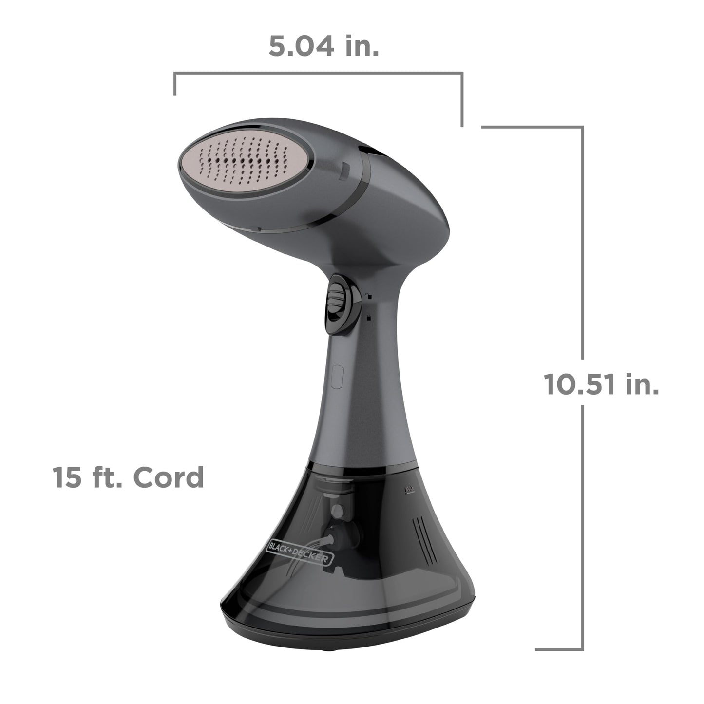 BLACK+DECKER Advanced Handheld Steamer HGS350, 45-Second Heat Up, 70% More Steam, Removes Wrinkles from Fabrics, Clothing and Upholstery