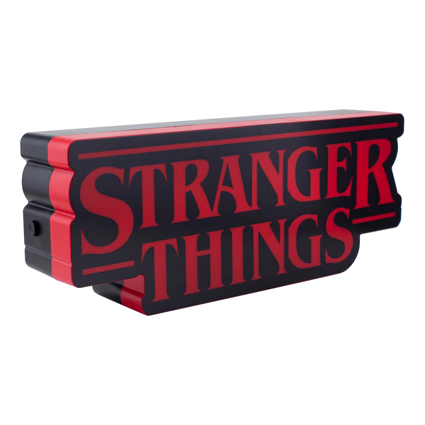 Paladone Stranger Things Shaped Logo Light, 30cm (11.8") Wide Wall or Desk Lamp with USB or Battery Power, Phase & Pulse Modes, Officially Licensed Netflix Merchandise