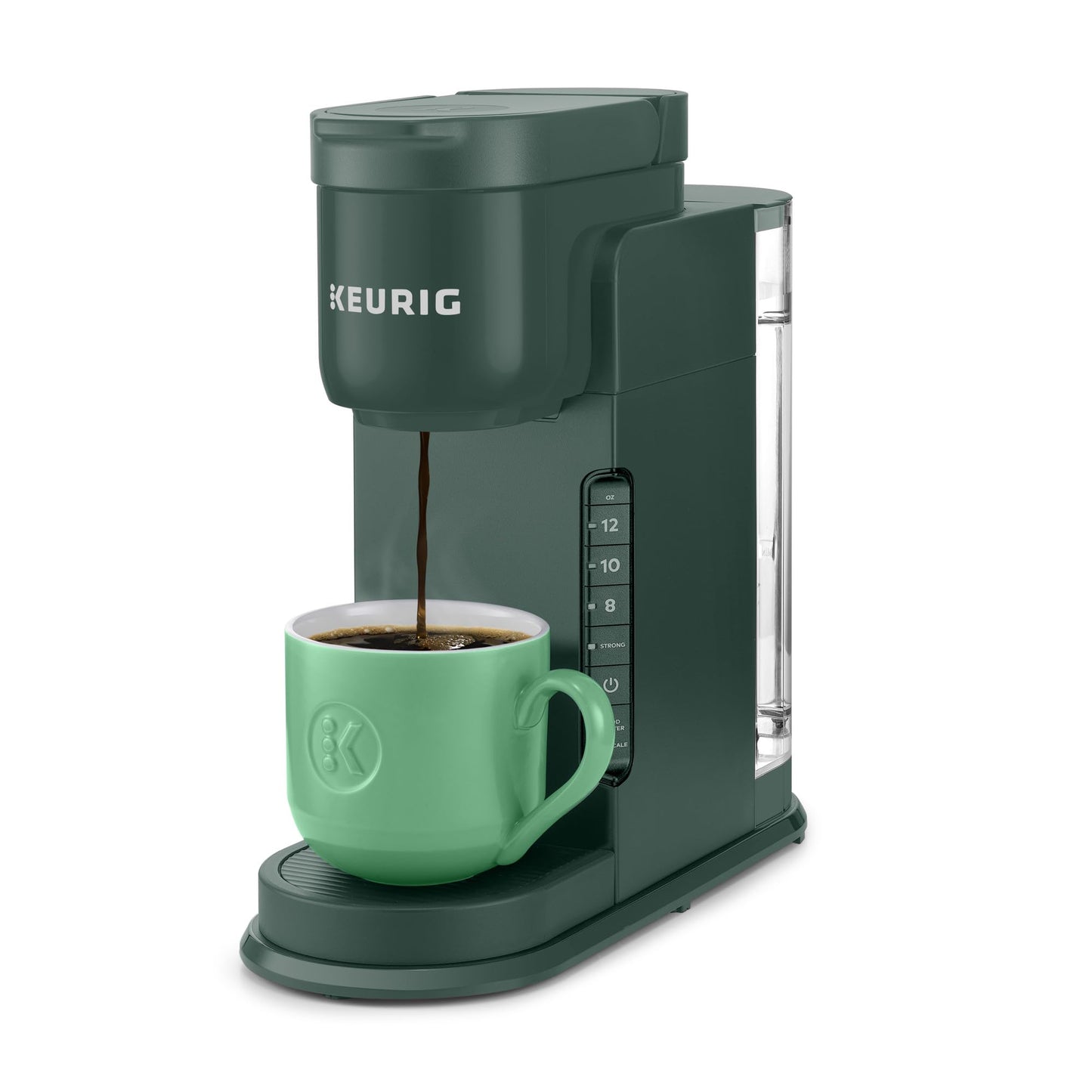 Keurig K-Express Single Serve Coffee Maker – Strong Brew Option, 42oz Reservoir, Sleek Design for Holiday Hosting & Gifting, Evergreen