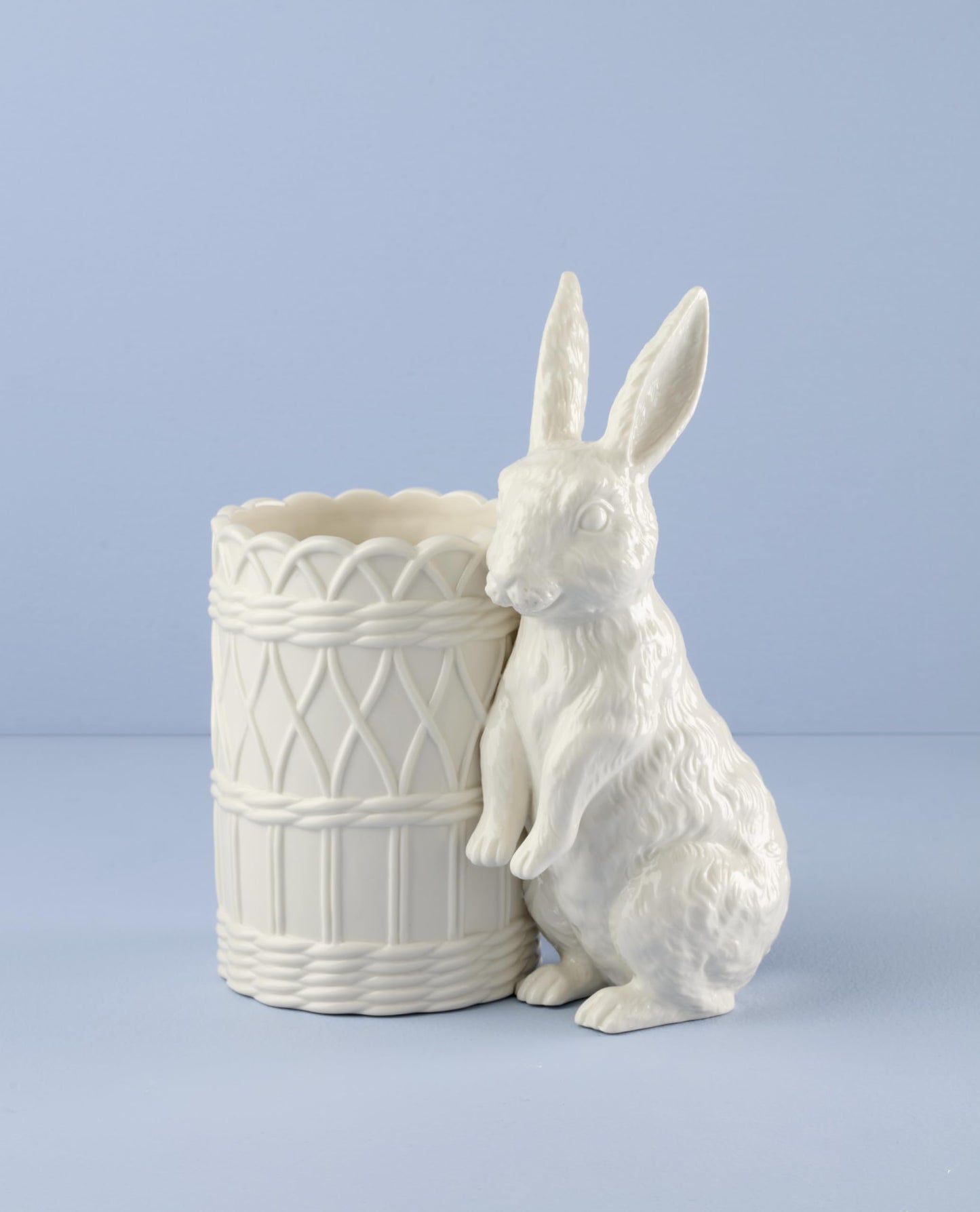 Lenox 897159 Wicker Creek Bunny Vase, Easter Home Decor