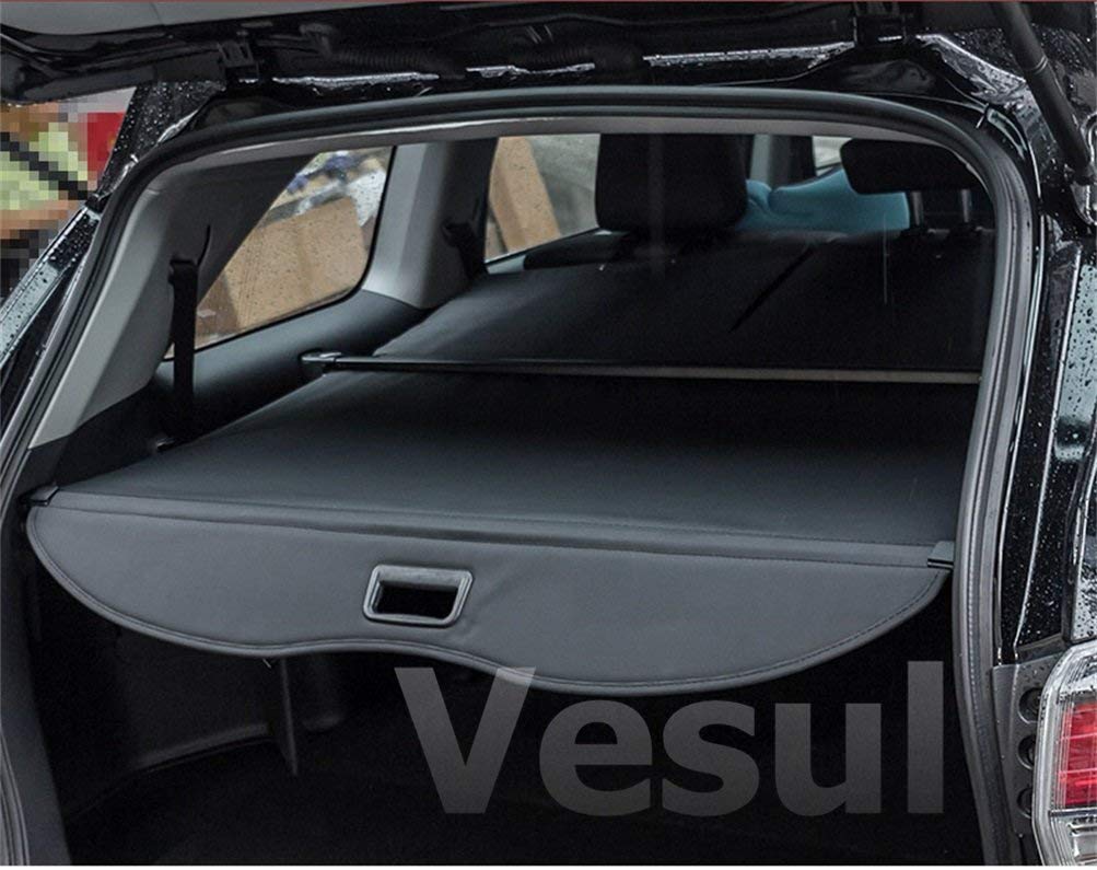 VESUL Retractable Cargo Cover Compatible with Toyota Highlander 2014 2015 2016 2017 2018 2019 Waterproof Security Shade Shield Tonneau Cover Luggage Privacy Screen with Extra Canvas Cover