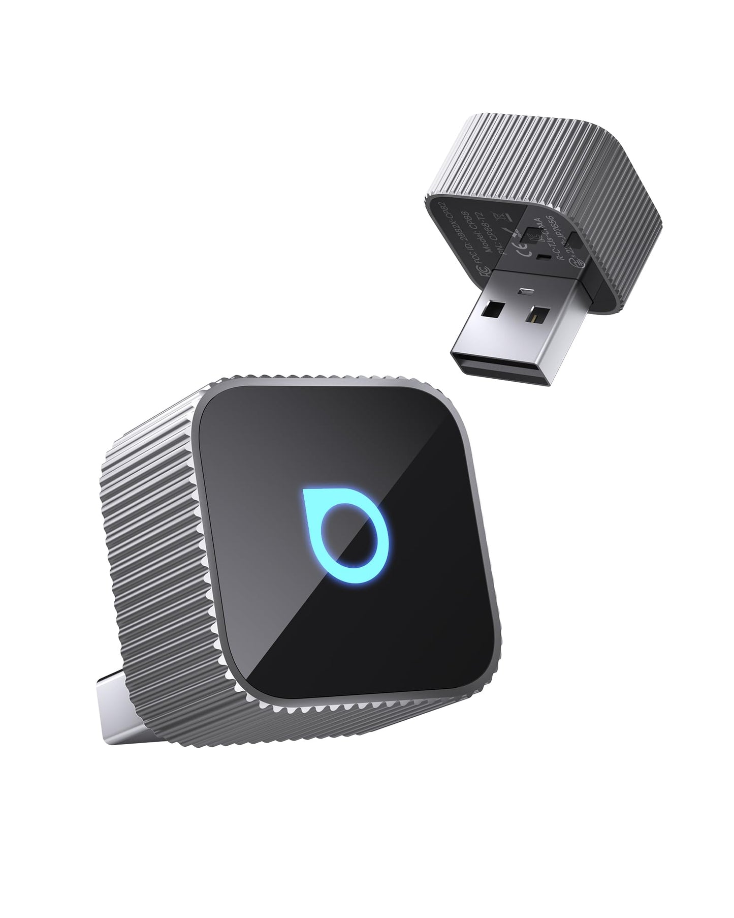 OTTOCAST Mini Cube 3.0 Wireless CarPlay & Android Auto Adapter 2026– Plug & Play, Fast Auto-Reconnect (Sliver)