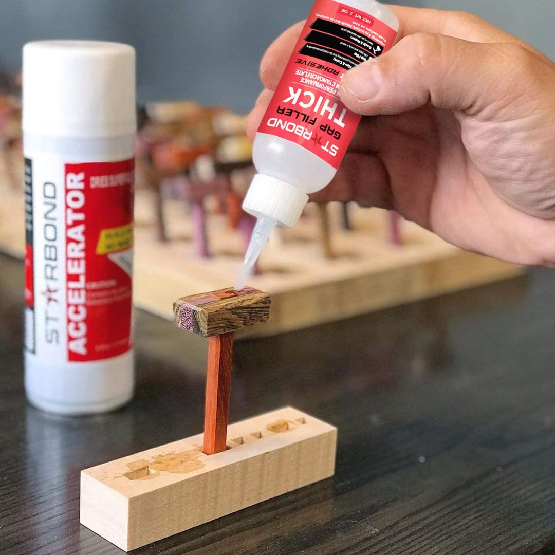 STARBOND Thick CA Glue Complete Refill Kit (453-gram) - Premium Cyanoacrylate Glue for Mitre Joint Bonding, Woodworking, Carpentry, Archery Fletching, 16 oz