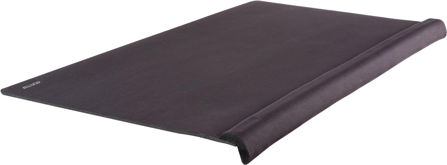 Allsop Ergoedge Deskpad W/Large Wrist Rest and Mousing Surface Foam, Large, Black