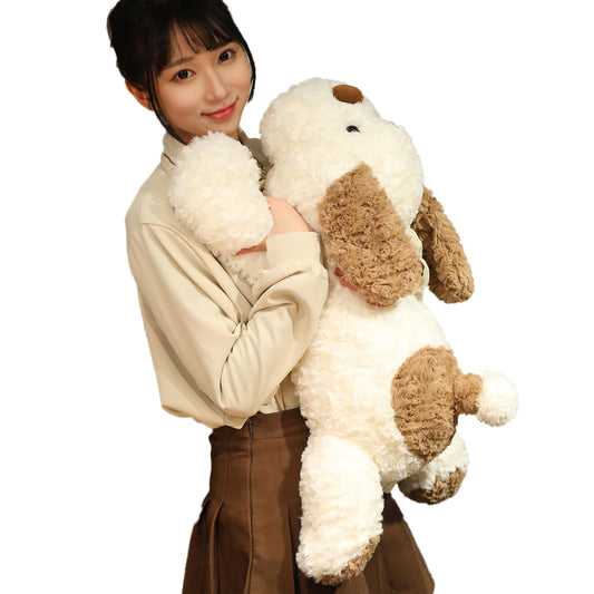 Dog Weighted Stuffed Animal, 5.7 lbs 25.5 inch Weighted Dog Plush Toy Large Dog Stuffed Animals Weighted Puppy Plush Animals Pillow Toy Gifts for Adults & Kids, Brown