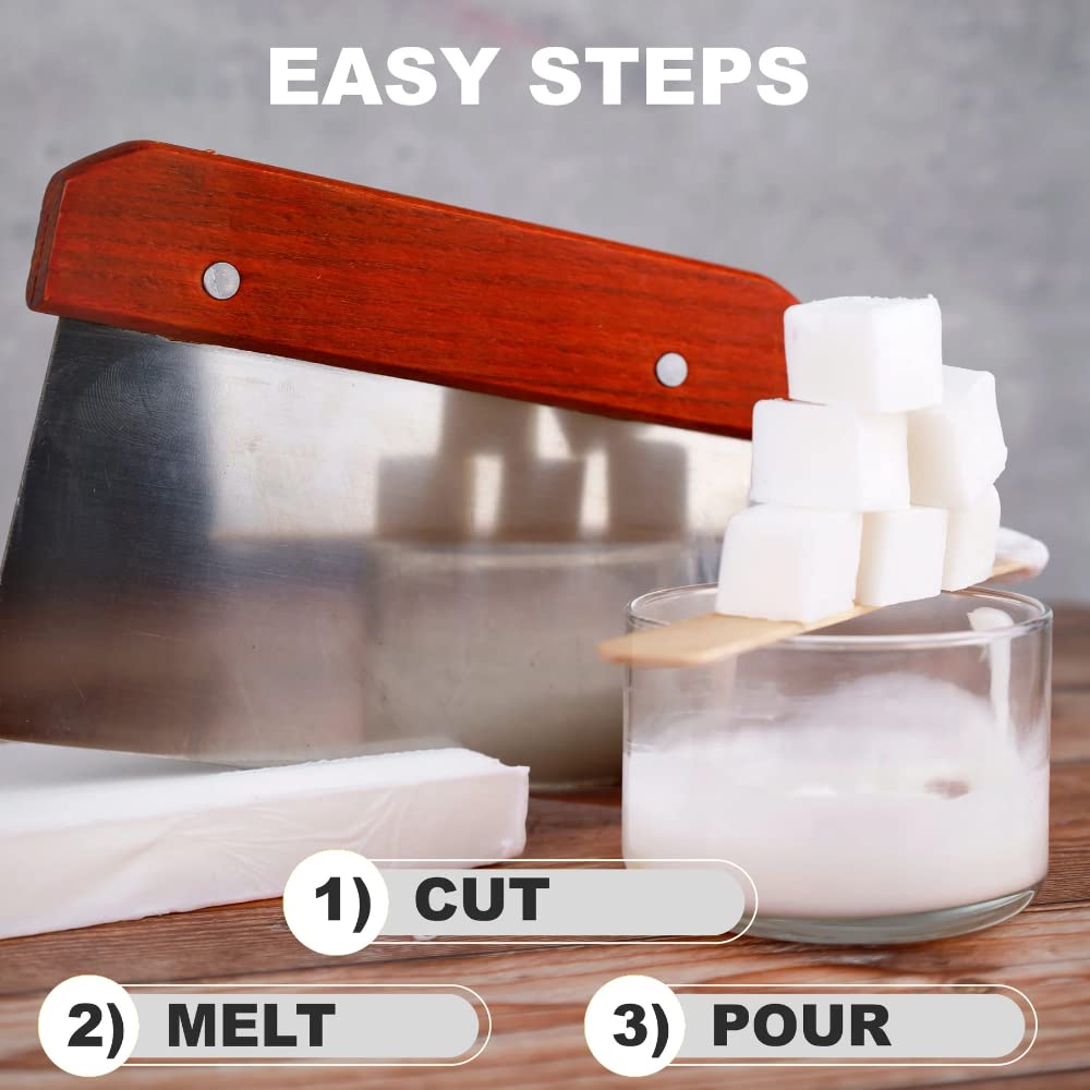 Primal Elements Triple Butter Soap Base (Mango, Shea, and Cocoa Butter) - Moisturizing Melt and Pour Glycerin Soap Base for Crafting and Soap Making, Easy to Cut - 10 Pound