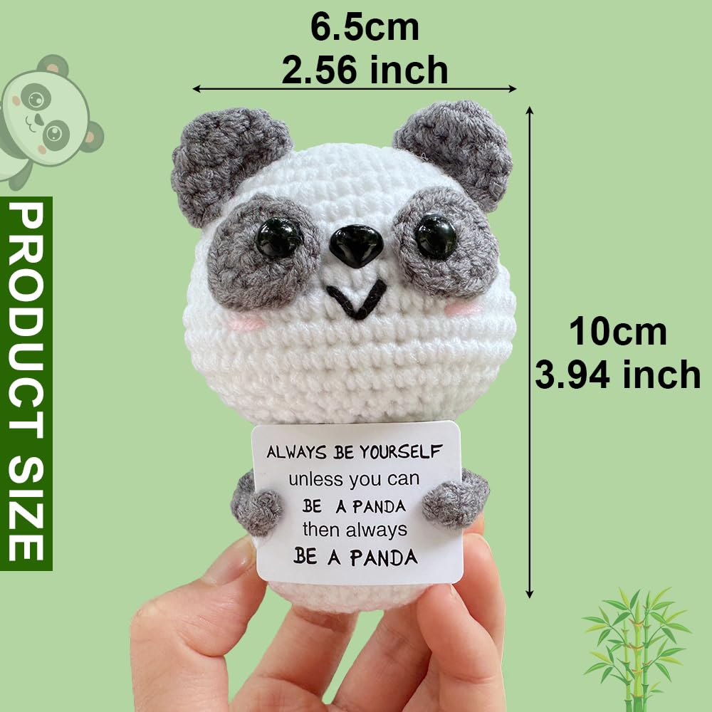 Hnqiqs 25PCS Crochet Animals Birthday Gifts for Women Men, Positive Crochet Animals Bulk Anniversary Christmas Encouragement Gifts for Friends Coworker Her Him, Fall Decor Couples Romantic Present