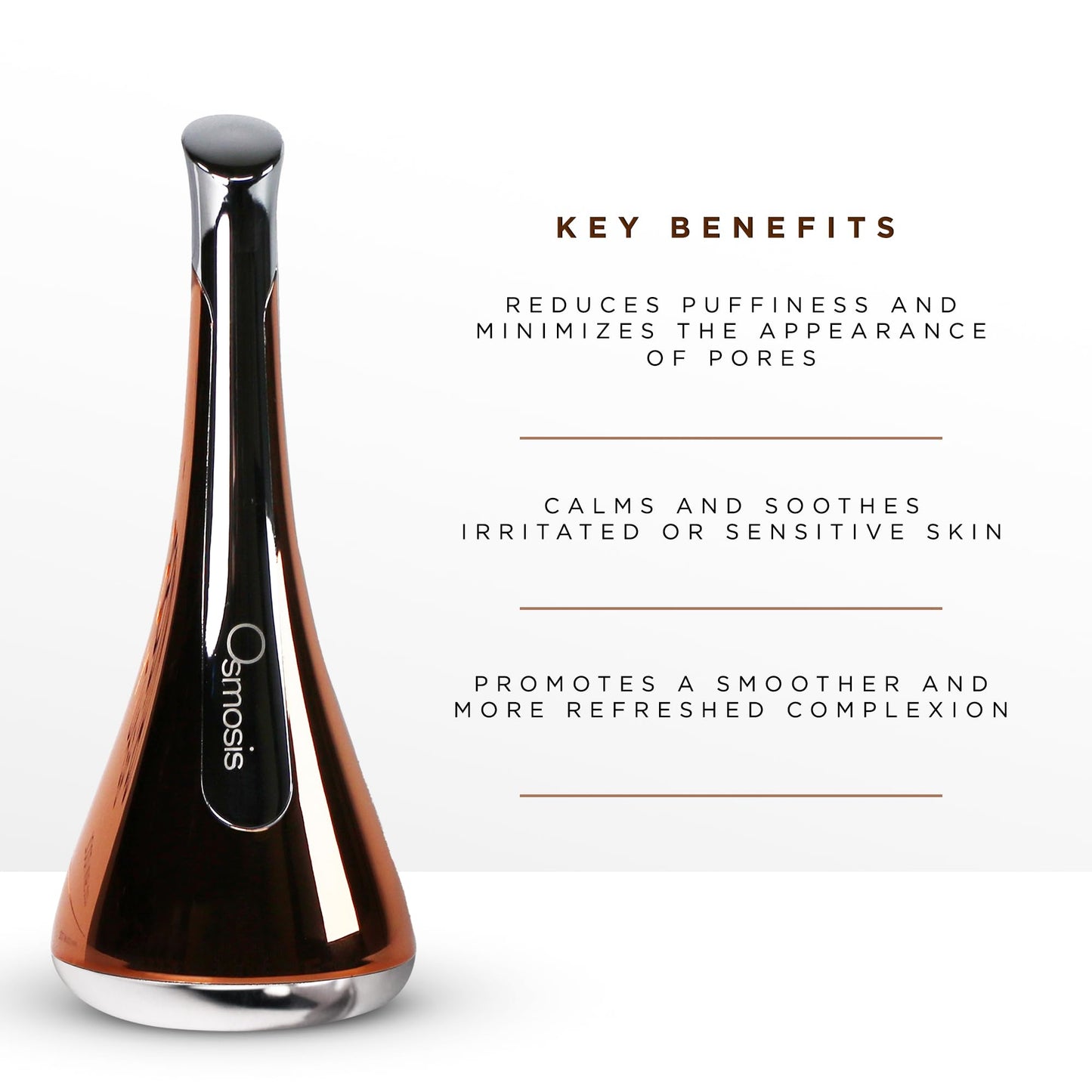 Osmosis Cool Skin Tool, Cooling Facial Massage Roller for Face Neck & Eyes, Helps Ease Inflammation, Irritation and Puffiness