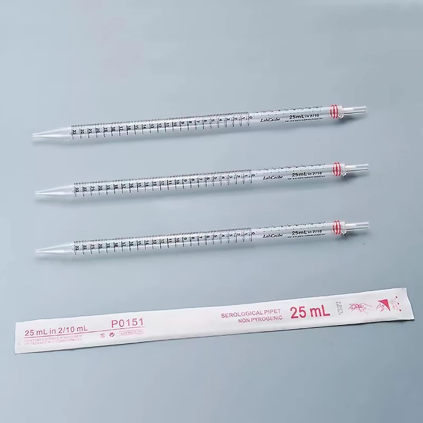 Serological Pipette - 25ml/Red,Individually Wrapped(Case of 50)