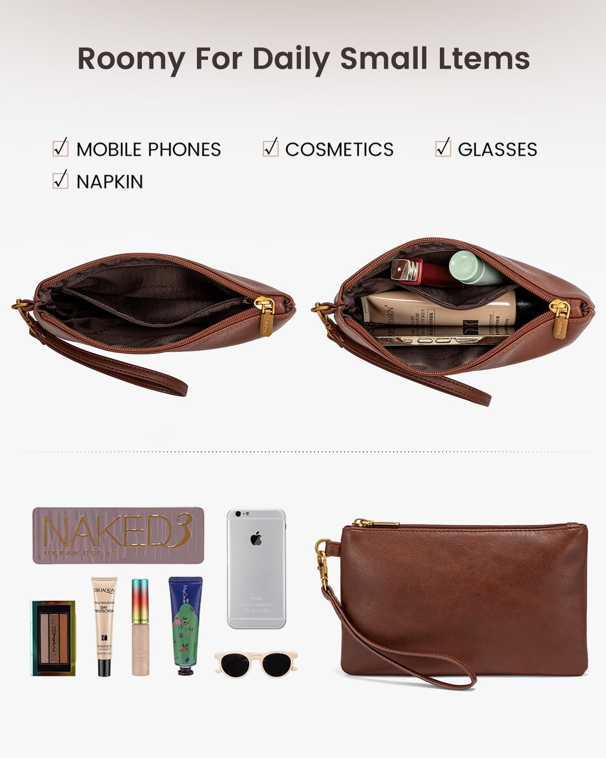 LOVEVOOK Laptop Tote Bag for Women, Vintage Leather Work Bags, 15.6 Inch Laptop Bag With Cup Holder, Waterproof Computer Purse, Professional Briefcase Office Shoulder Handbag, Yellow Brown Embroidery