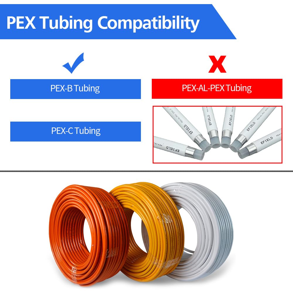 20pcs PEX Ball Valves, 3/4" PEX Brass Full Port Shut Off Ball Valve, Full Port Shut-off Ball Valve, Quarter Turn HOT (RED) COLD (BLUE) of Water Stop Shut off
