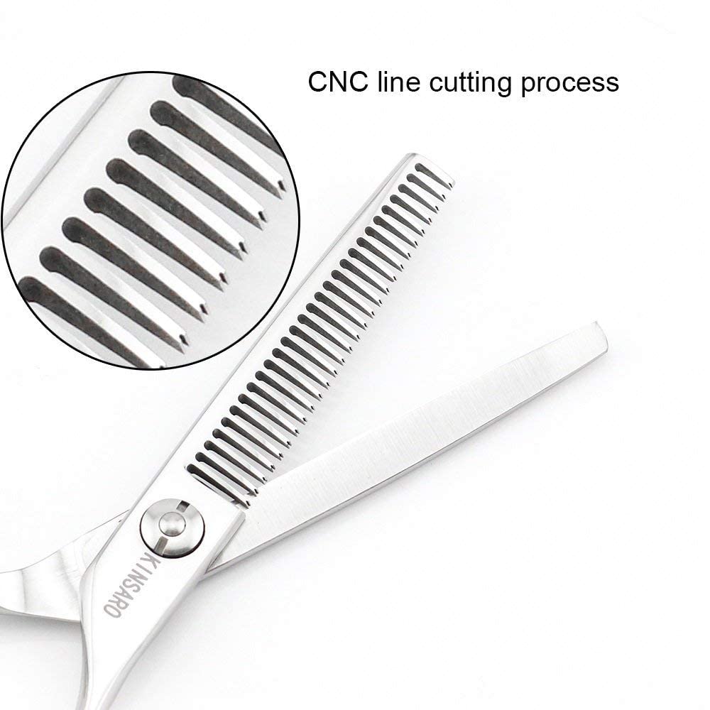 6 INCH Professional Hair Scissors Hair Cutting Scissors Hair Shears and 5.5 INCH Hair Thinning Scissors Barber Scissors JP Steel Kinsaro
