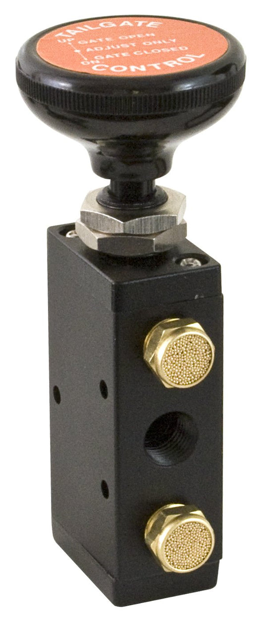 Buyers Products BAV015 4-Way 3-Position Manual Air Valve With Five 1/4 Inch NPT Ports, For Use with Tailgates, Air Compression, Pneumatics, Dump Body Hardware & Accessories