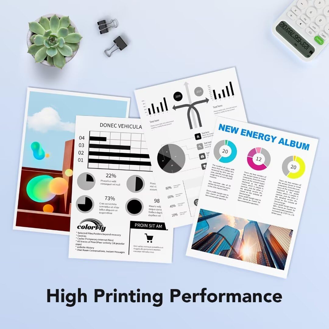 Colorfly Compatible TN227 High Yield Toner Cartridge Replacement for Brother TN-227BK/C/M/Y High Yield TN227 High Yield Toner Cartridge Use with HL-I3290CDW Toner MFC l3770CDW HL-L3270CDW 5P