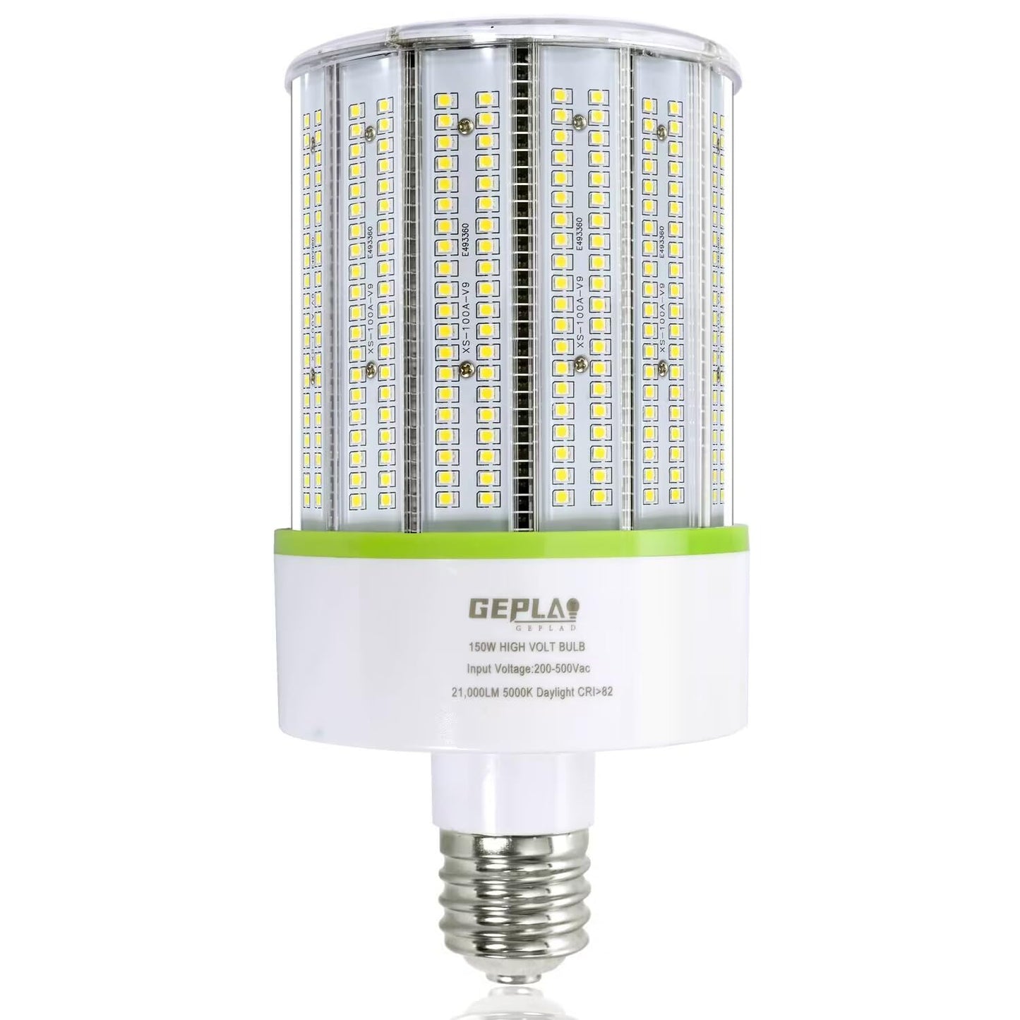 480 Volt 150W E39 Mogul Base LED Bulb, LED Corn Cob Light Bulb 21,000 Lm 5000K Daylight, 400w-600w MH/HPS Replace for Garage Warehouse High Bay Parking Lot Lighting Commercial & Industrial AC200-500V