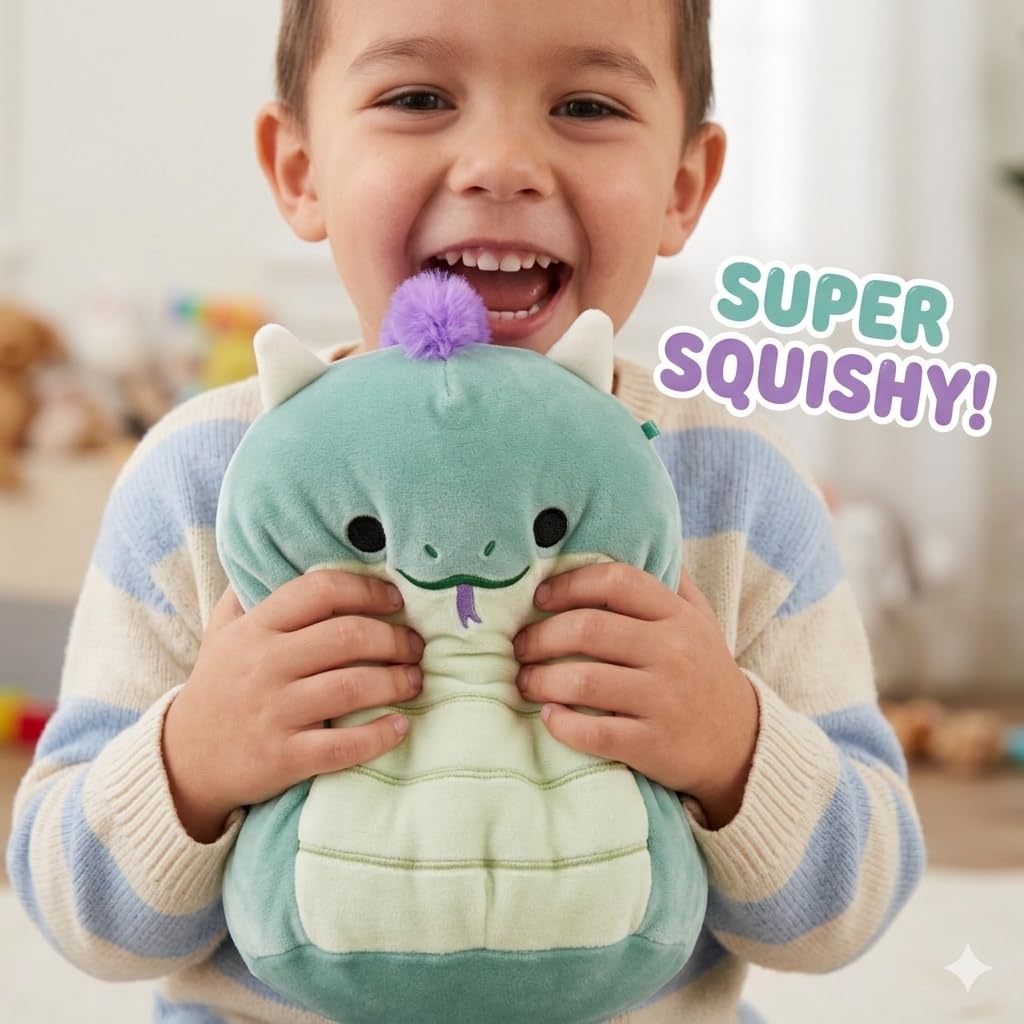 Squishmallows Original 10-Inch Magtus The Dragon - Official Jazwares Plush - Collectible Soft Squishy Stuffed Animal Toy - Add to Your Squad - Gift for Kids, Girls & Boys