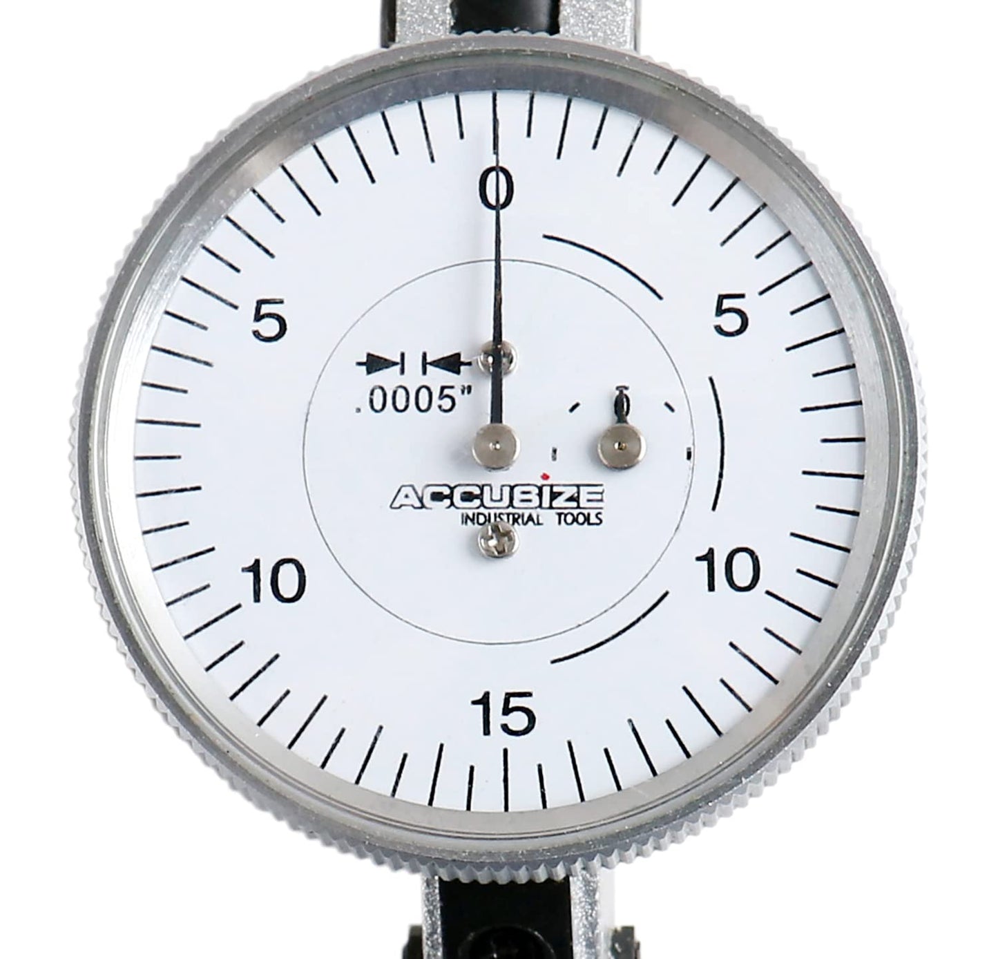 Accusize Industrial Tools 0.060'' by 0.0005'' (Range by Graduation) Horizontal Test Indicator with 1.5'' Dial Diameter, 0511-2001