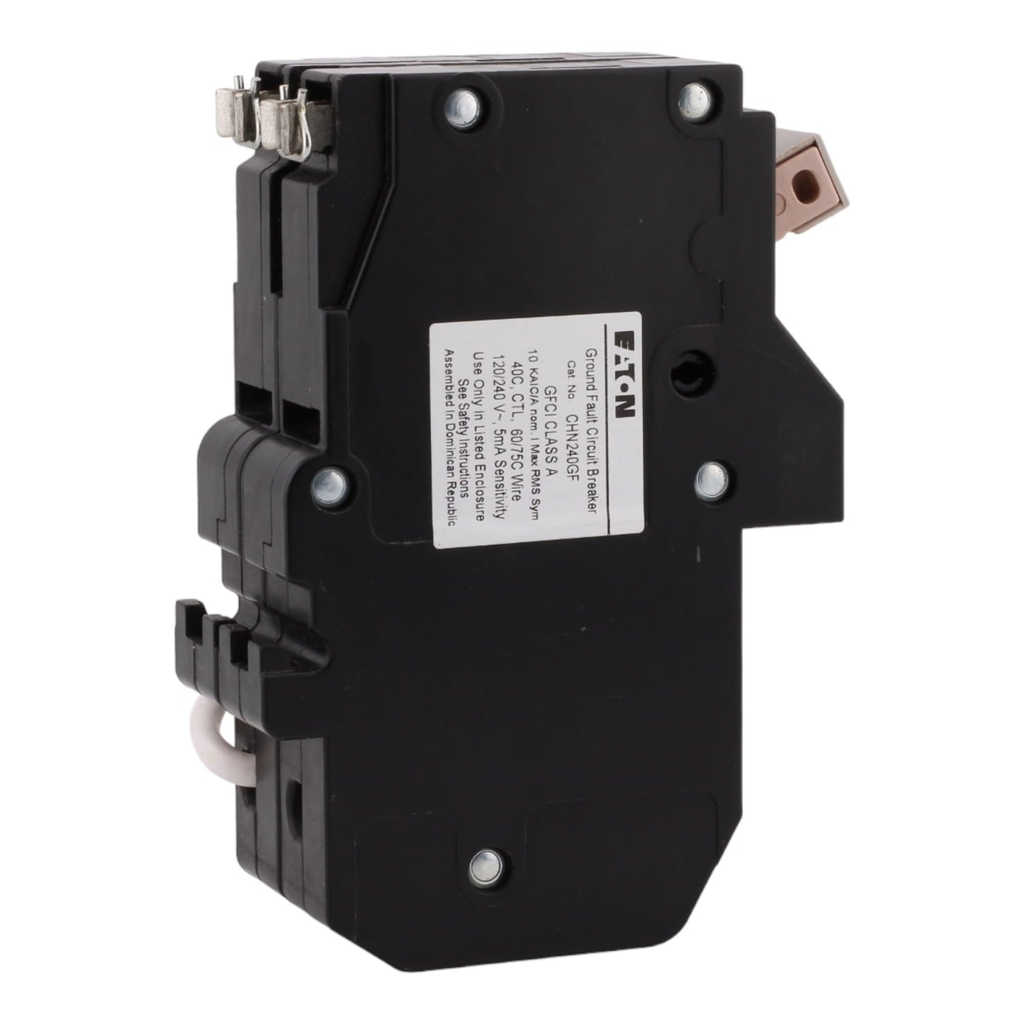 CHN240GF 40 Amp Double Pole GFCI Ground Fault Circuit Breaker, Pigtail Neutral, 240V, 10kAIC, UL Listed (1)