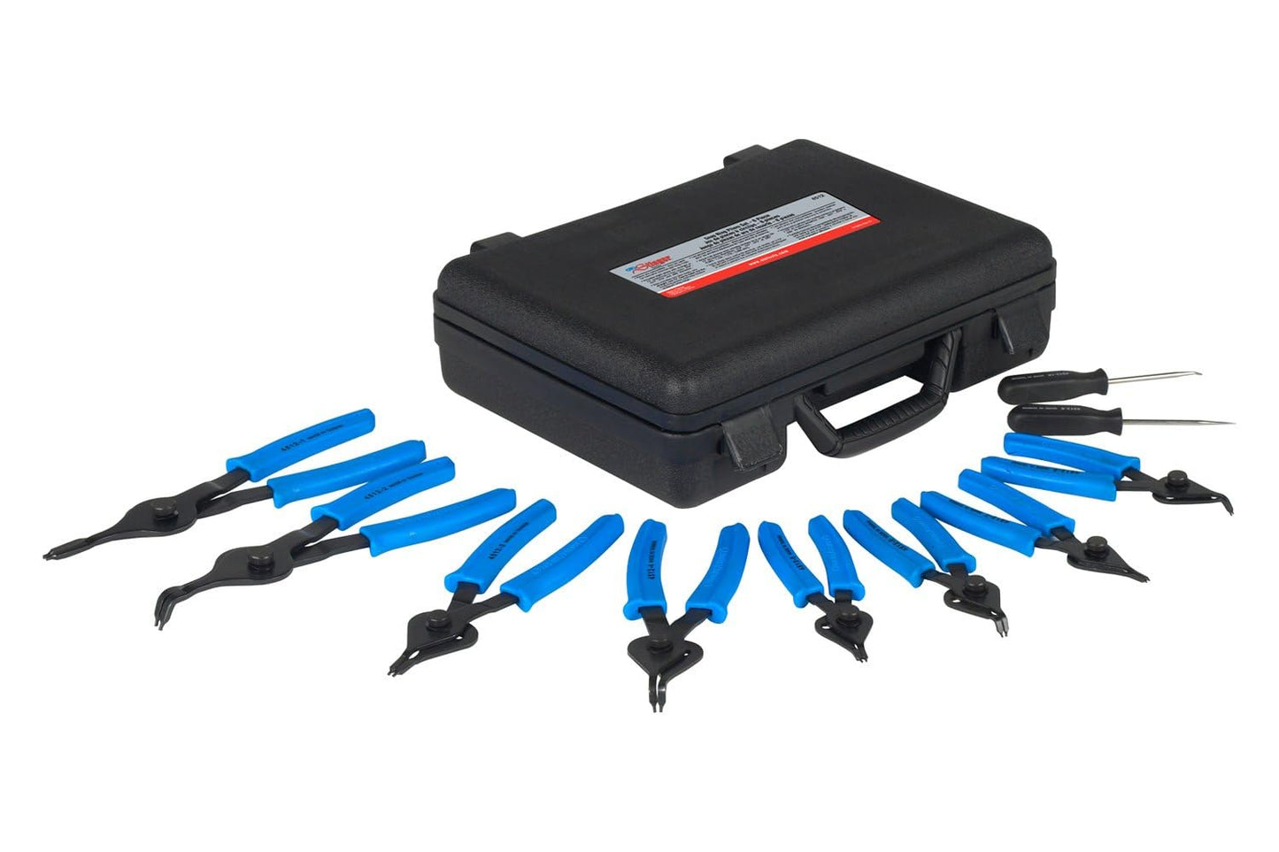 OTC 4512 Stinger Internal and External Snap-Ring Pliers - 8 Piece Set