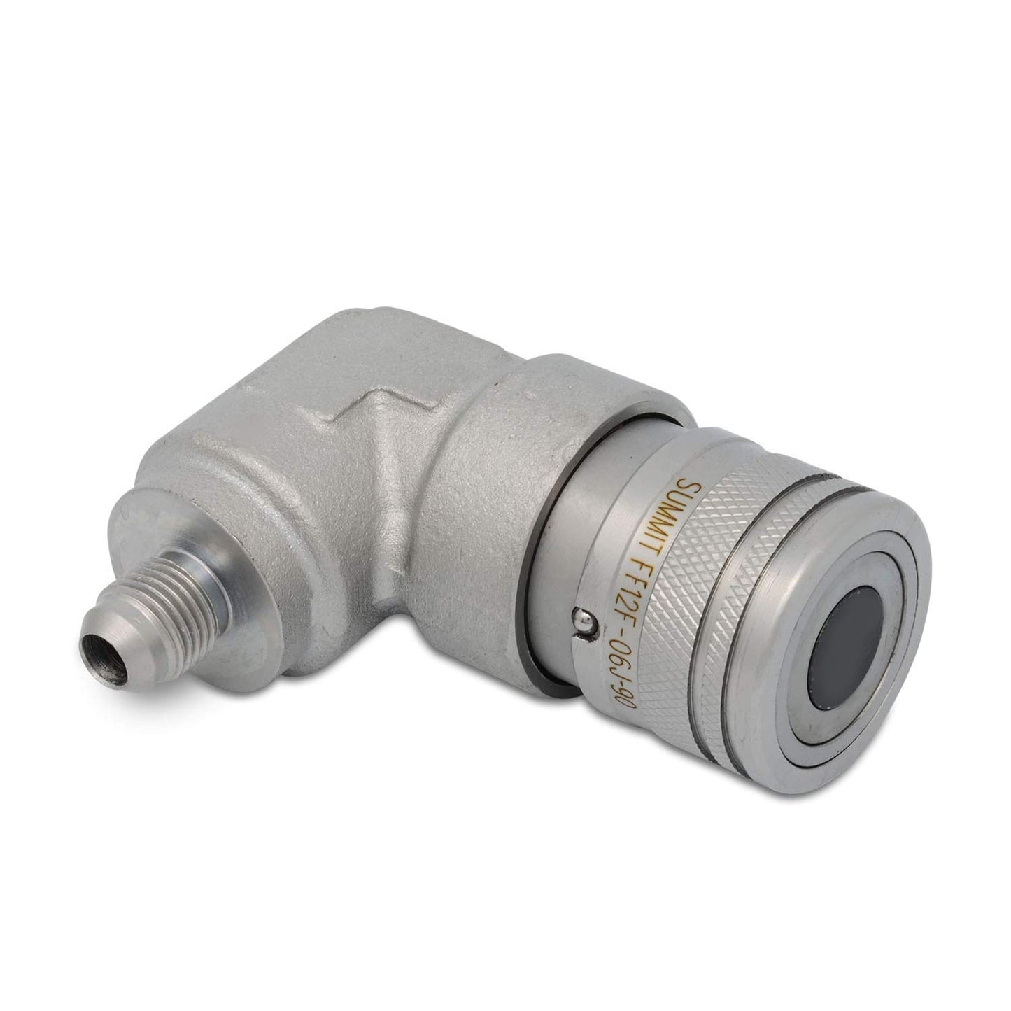Summit Hydraulics 90 Degree Flat Face Skid Steer Hydraulic Quick Connect Coupler Set 3/8″ JIC Male Thread