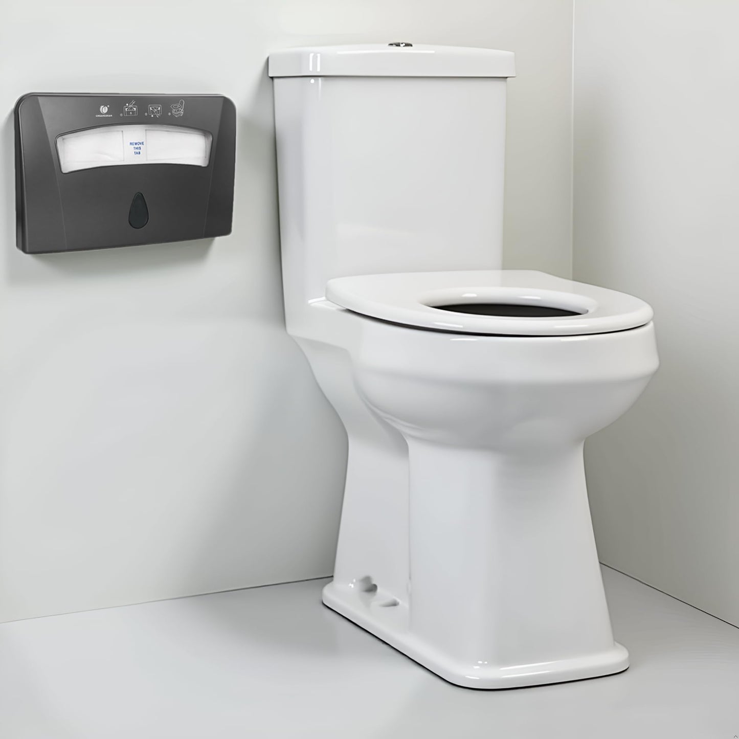CHUANGDIAN Toilet Seat Cover Dispenser, Dark Grey, 2-Pcs
