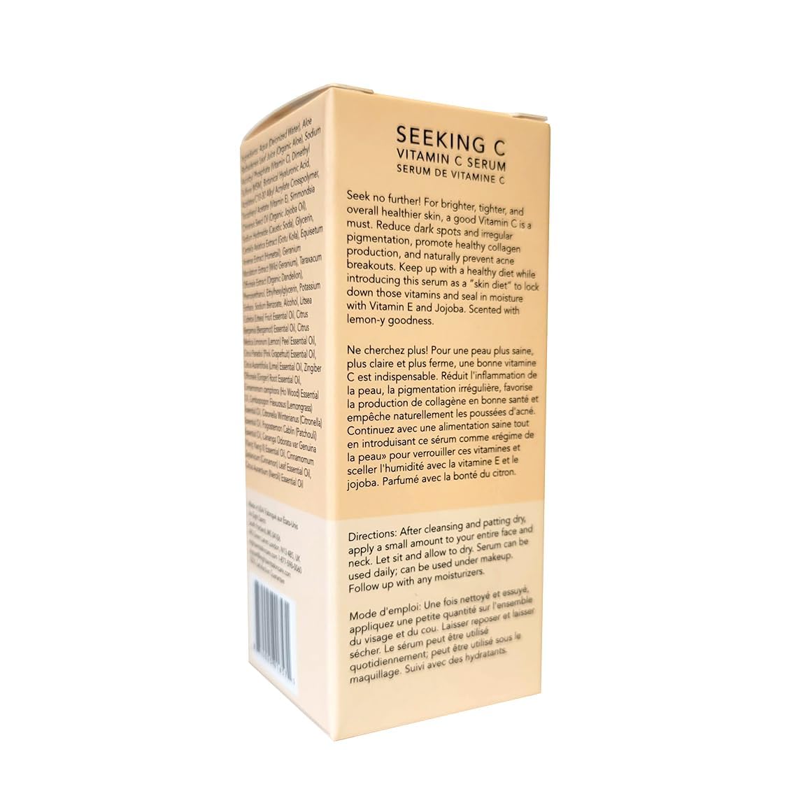 Eight Saints Vitamin C Serum For Face, Anti Aging Face Serum, Hyaluronic Acid, Vitamin E, Organic Aloe Vera and Jojoba Oil, Hydrating & Brightening Serum for Dark Spots, Fine Lines and Wrinkles, 1 oz