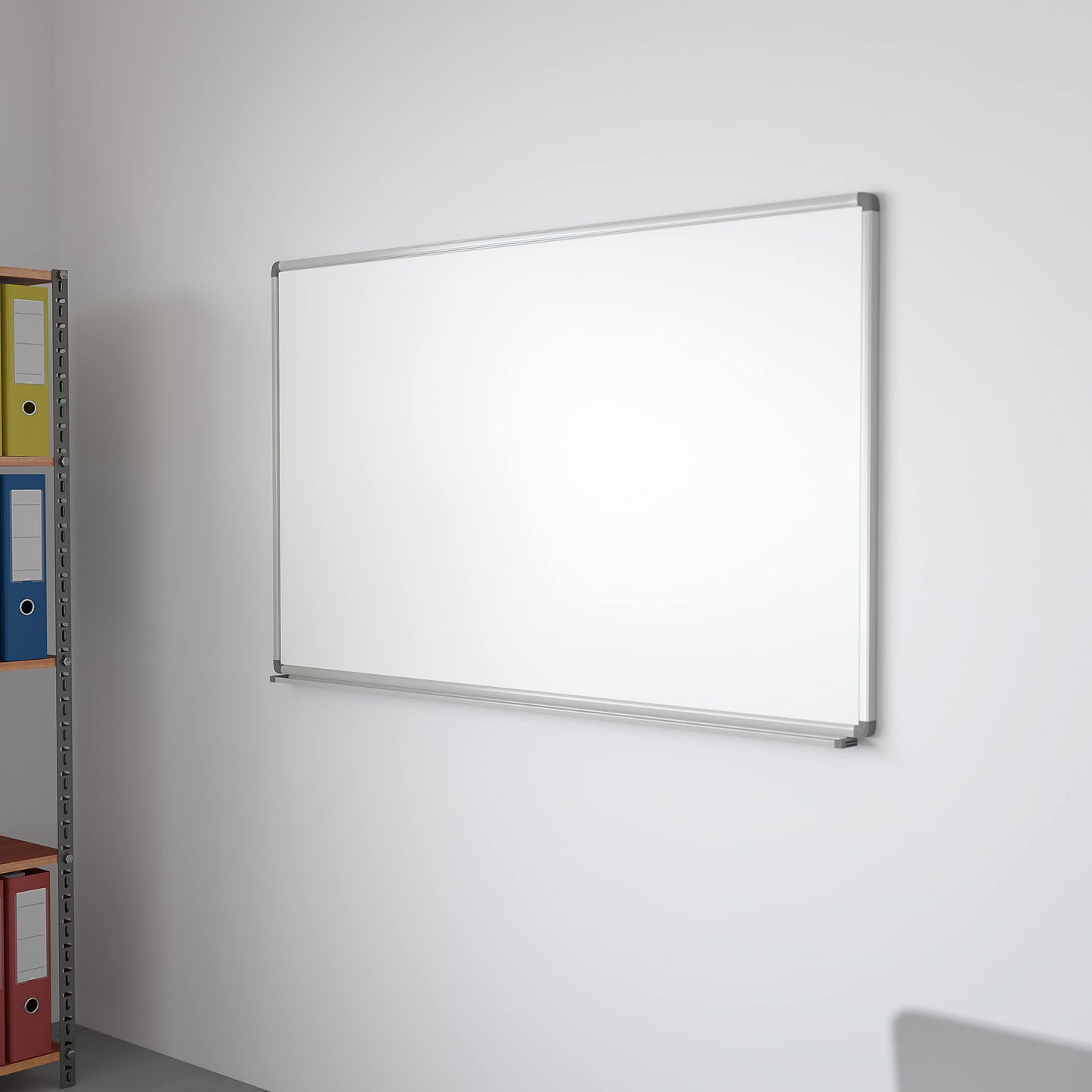 Flash Furniture Cardim 5' W x 3' H Magnetic Marker Board with Galvanized Steel Backing and Marker Tray