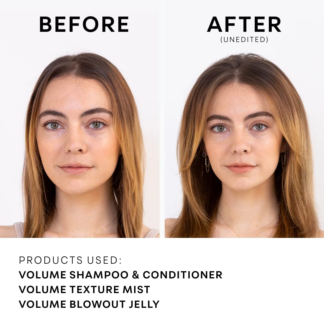 NATURELAB. TOKYO Perfect Volume Conditioner: Eco-Friendly Refill Pouch: Lightweight Hair Conditioner, Build Lift, and Body to Flat, Fine, or Limp Hair I 22.9 FL OZ / 680ml