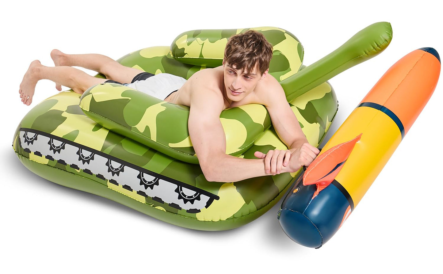 VICKEA Inflatable Tank Float for Kids and Adults, Large Water Pool Floats for Swimming Party Fun