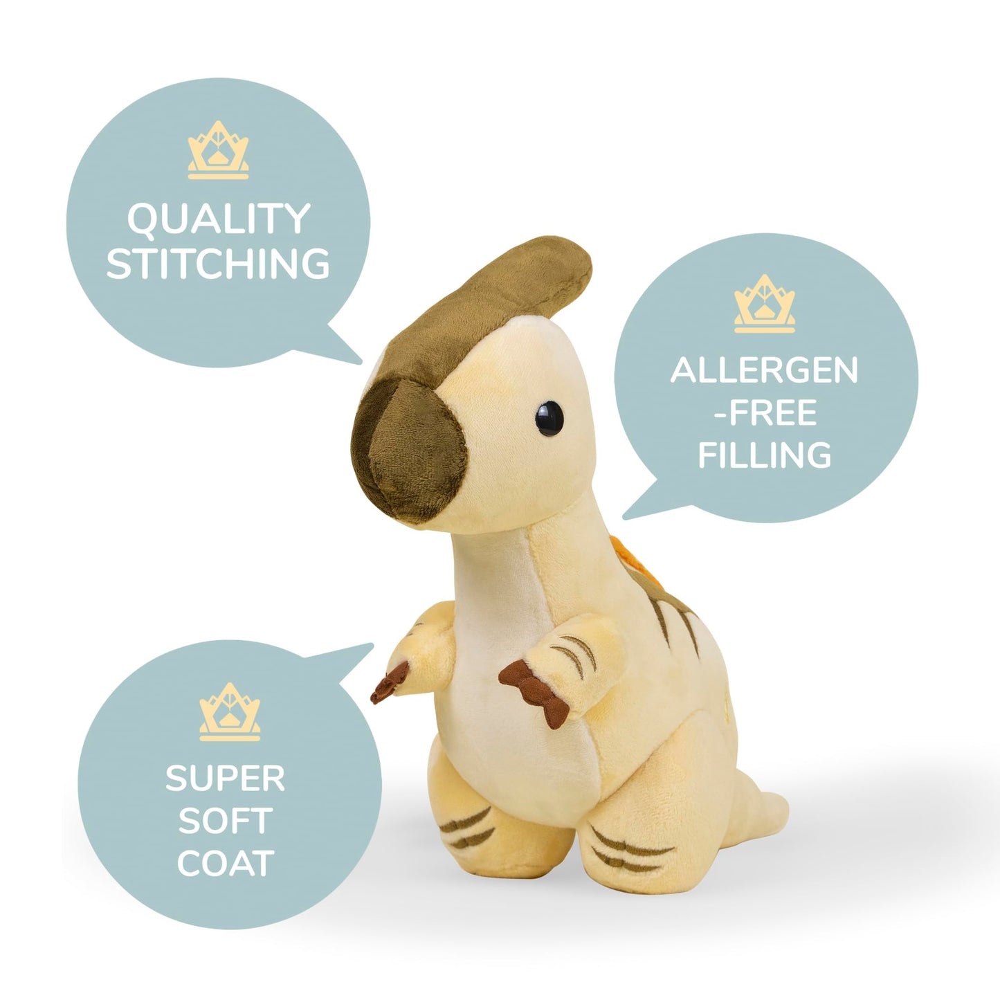 Bellzi Parasaurolophus Dinosaur - Cute Plush Toy - Adorable Dinosaur Plush Parasaurolophus Soft and Gifts, Perfect Gift for All Ages - Parasauri
