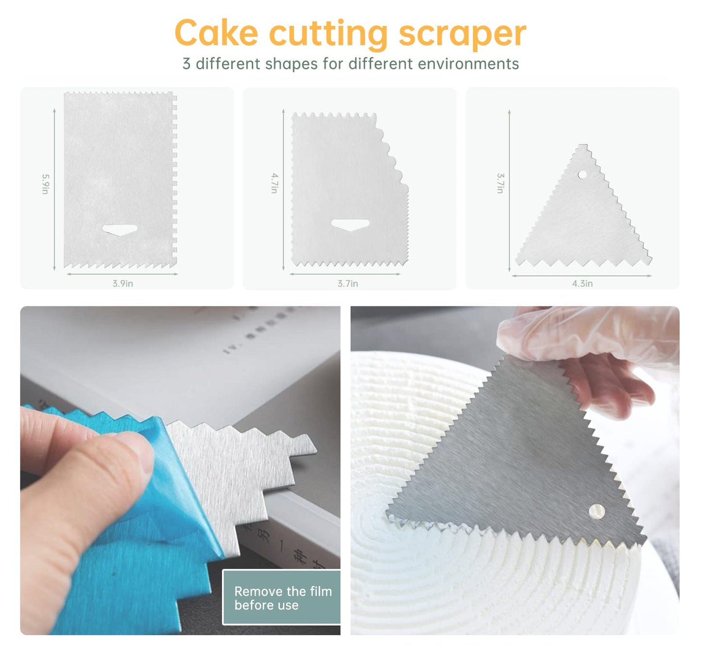 12 Inch Round Aluminum Revolving Cake Decorating Stand,35 pcs Cake Turntable Kit Supplies, Rotating Cake Stand,for Cake,Pastries and Cake Decorations
