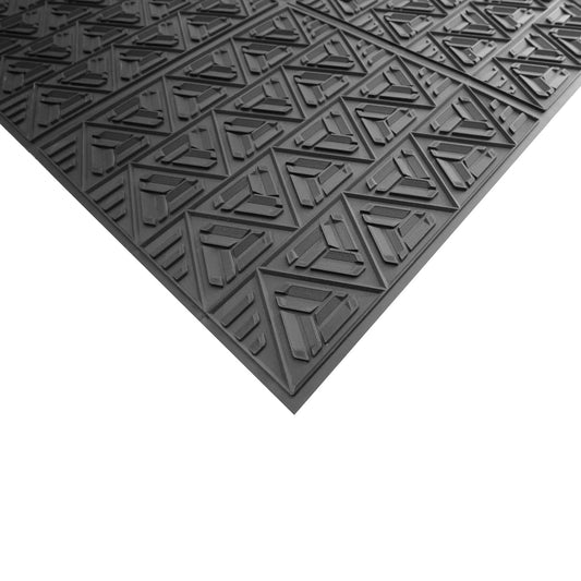 ClimaTex Indoor/Outdoor Scraper Door Mat, 3' x 4', Shoe and Boot Scraper Mat, Cleans Mud, Dirt, Snow, Sand, and Grime