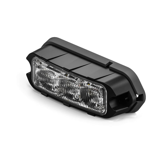 Feniex Quad Q3 Surface Mount | 3 Programmable Modes | 4 Colors In One (Red-Blue-Amber-White) | 12 LEDs, Super Bright 3 Watt LEDs, SAE Class 1 | Emergency Warning Lights