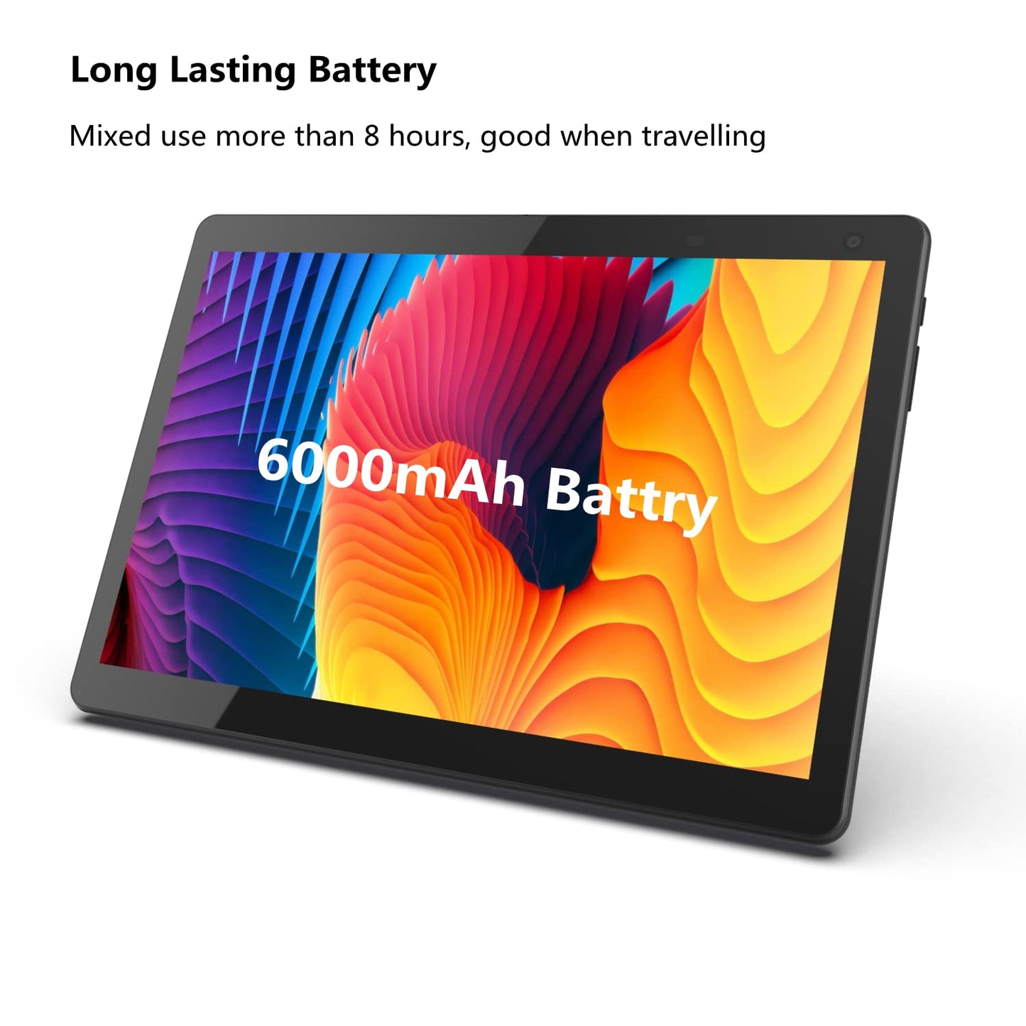COOPERS Tablet 10 inch Android Tablets, Android 14 Tablet Quad Core Processor 32GB Storage Tablet Computer, 6GB RAM, 8MP Camera, Long Battery Life Black