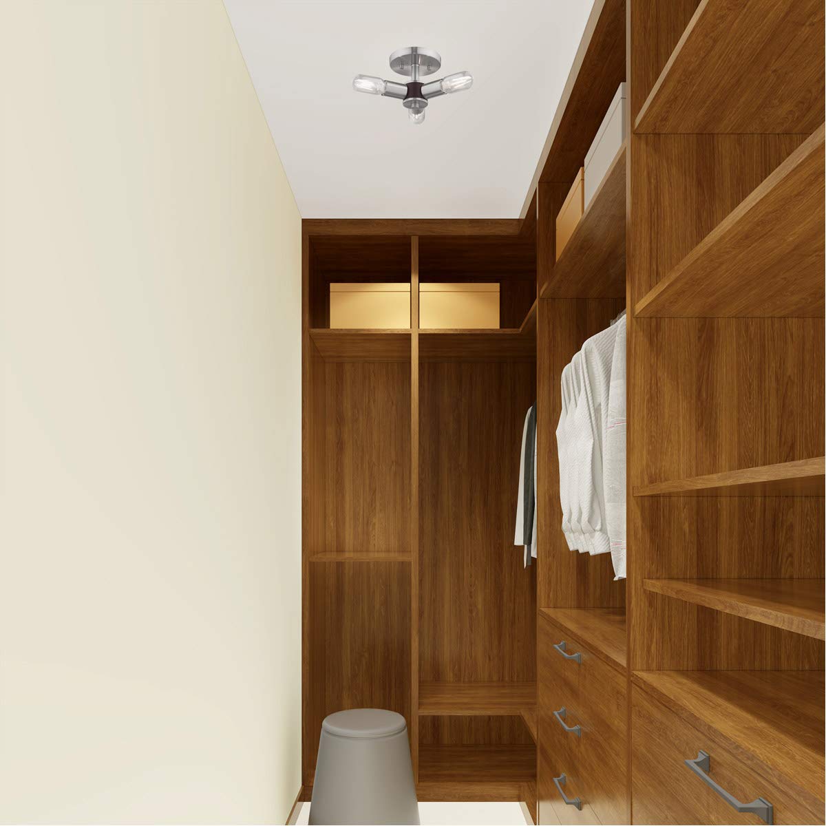 Livex Lighting 3 Lt Brushed Nickel Ceiling Mount