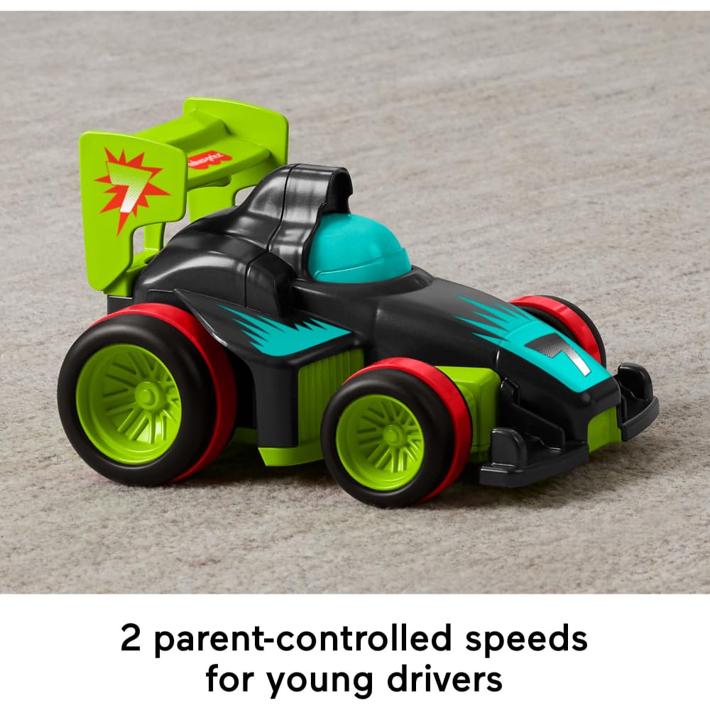Fisher-Price Preschool Toy Remote Controlled Car My Easy RC with 2 Speeds for Kids Ages 3+ Years