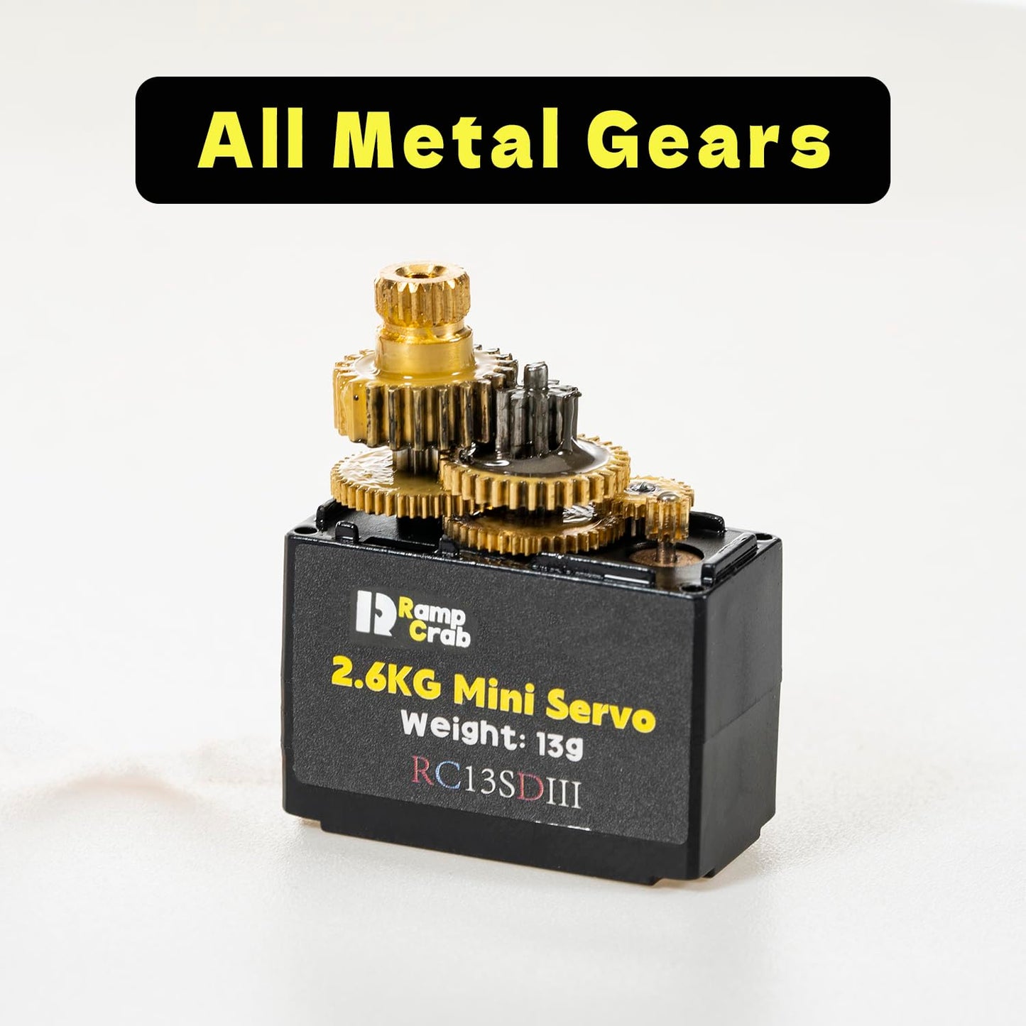 RampCrab micro 2.6KG Servo with Steering links, Servo Mount Bracket and Servo horn for CR18P