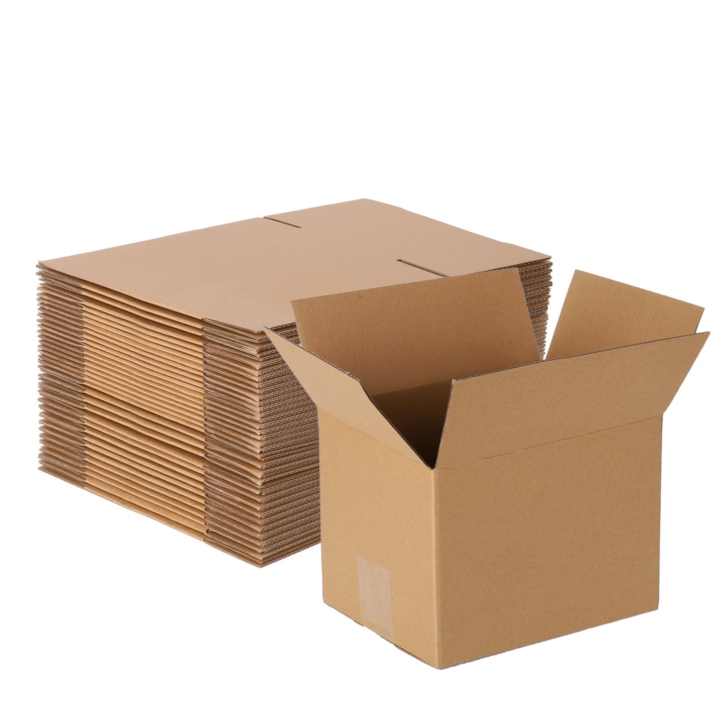 zmybcpack 40 pack 8x6x6 inch Cardboard Box Mailers, Kraft Corrugated Mailer Cardboard Shipping Boxes For Small Business, Mailing, Packing and Storage
